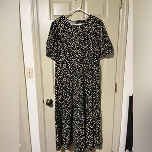 Large Who What Wear (Target) Floral Tiered Maxi Dress